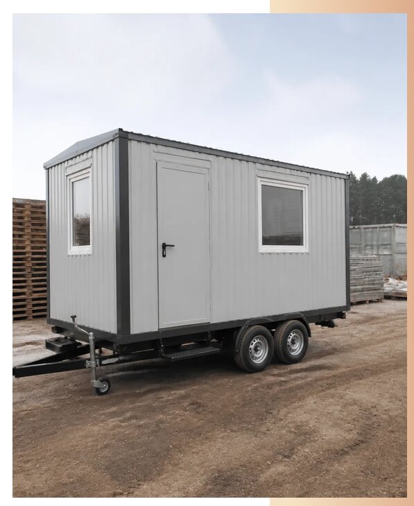 Купить вагончик на колесах в Магнитогорске по цене от 258625 р. | БытовкаПрофи-Мгн